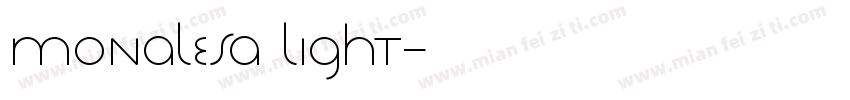 monalesa light字体转换